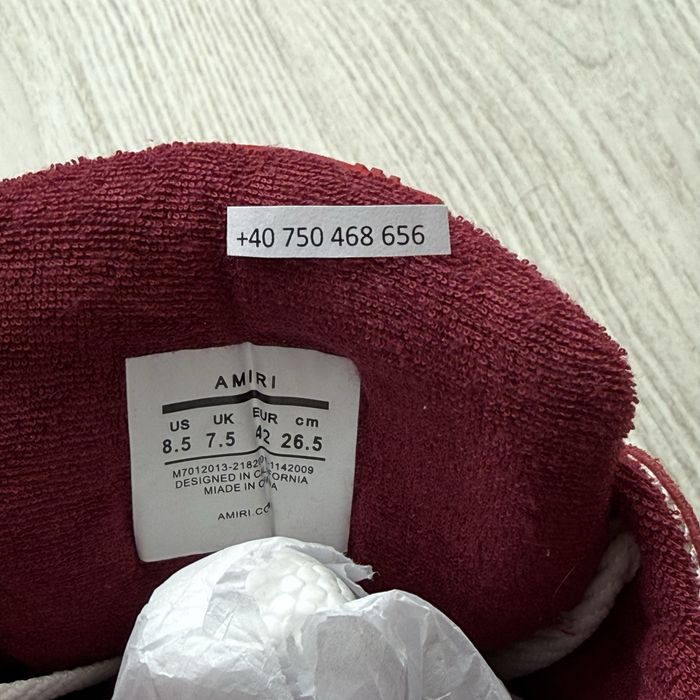 Amiri MA-1 Alb - Rosu 42