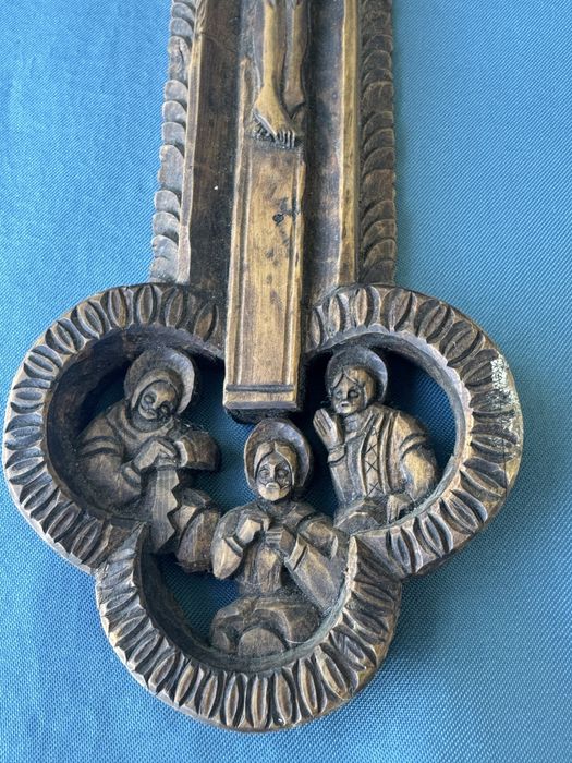 УНИКАЛЕН Стар кръст , Исус Христос , ДЪРВОРЕЗБА