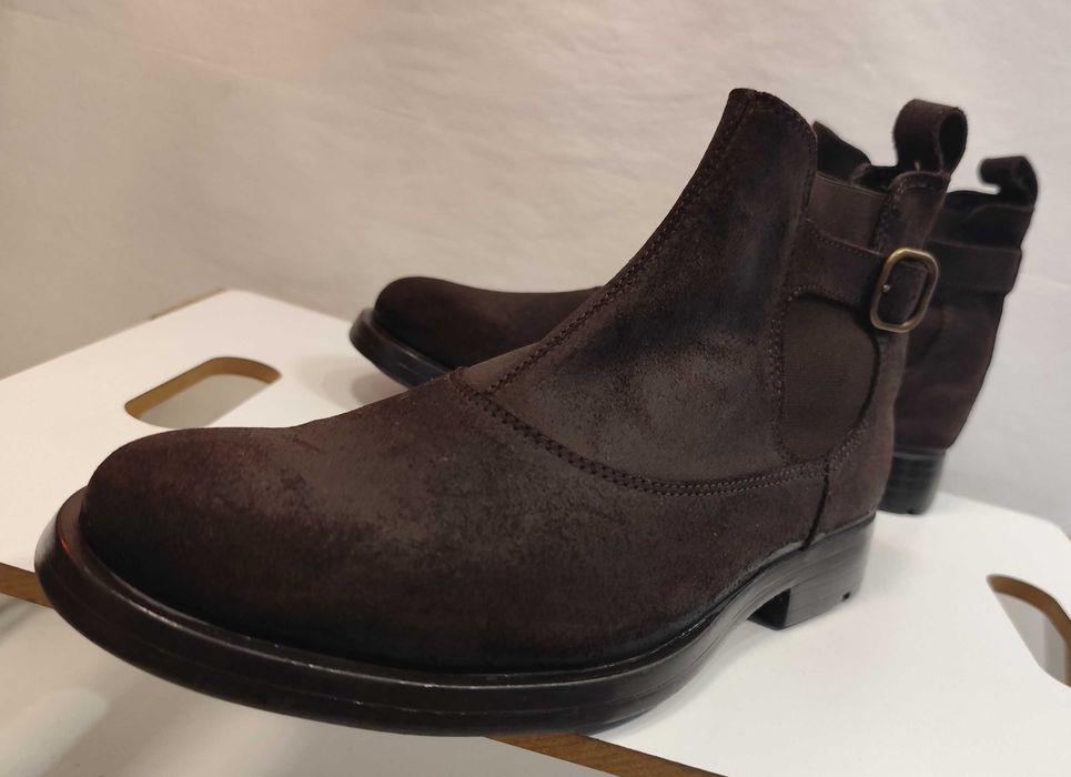 Ghete chelsea 40 40.5 premium CAMPER piele naturala suede maro