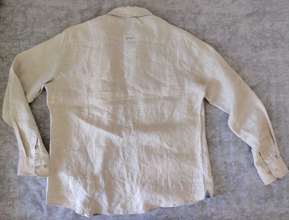 рубашка лён xl 52 на рост 179см Новая 100% linen это НЕкрашенный лён