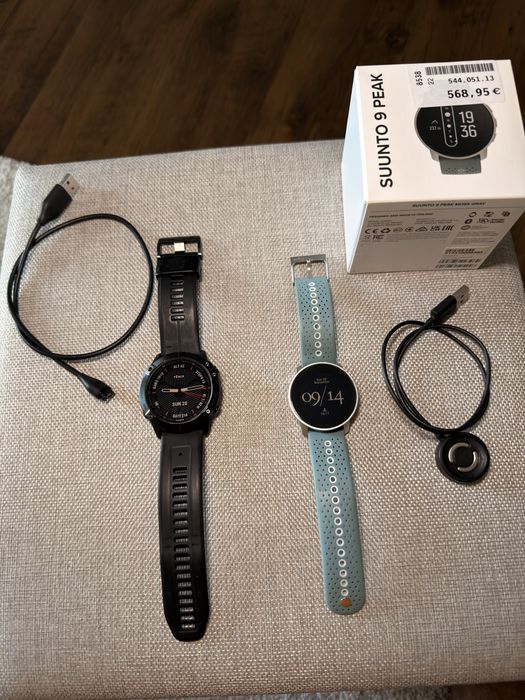 Garmin Fenix 6X Pro + Suunto 9 Peak | Stare foarte bună | Preț excelent