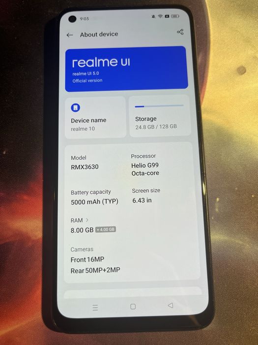 Vand Realme 10 128GB 8GB RAM