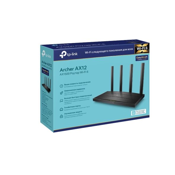 Archer AX12 Двухдиапазонный гигабитный роутер Wi‑Fi 6 пок