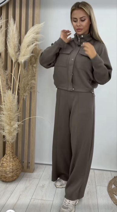 Дамски сет цвят каки