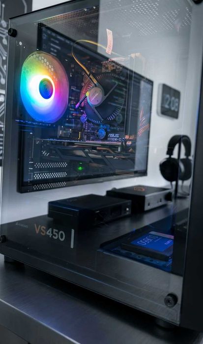 Гейминг компютър + монитор Acer 200 Hz | 16GB RAM | RX 570 4GB