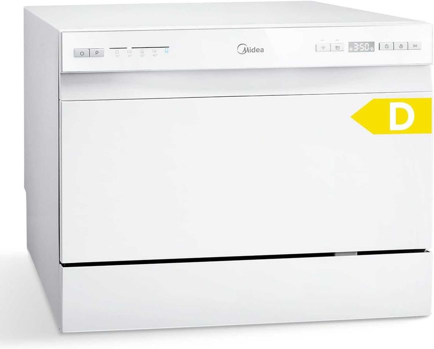 Съдомиялна Midea MDWTT0602MW-WE – 6 комплекта, 47 dB WI-FI - НОВА