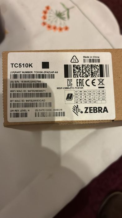 Terminal Mobil Zebra TC510K