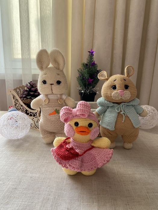 Игрушки вязаные ручной работы!