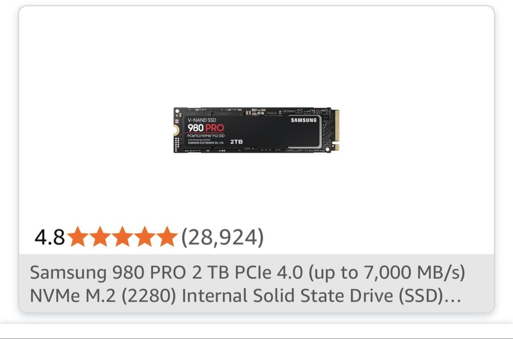 Samsung 980 PRO 2 TB