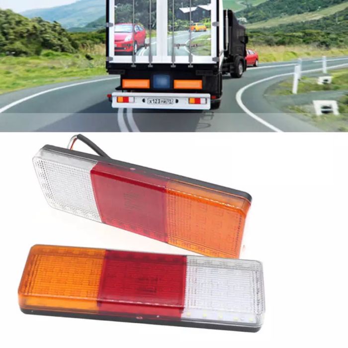 Комплект 2 Броя Диодни стопове за ремарке, Стопове за платформи, Диодн