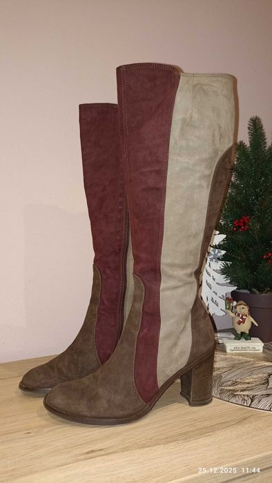 Ботуши ARISE естествен велур