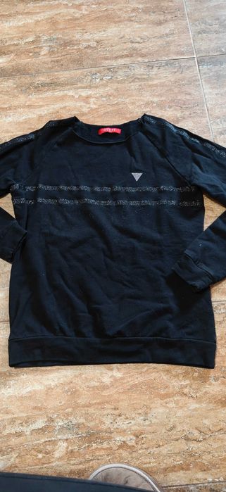 Guess Los Angeles черна плътна блуза