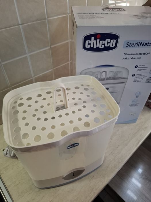 Sterilizator electric Chicco 2 în 1 cu vapori modulari