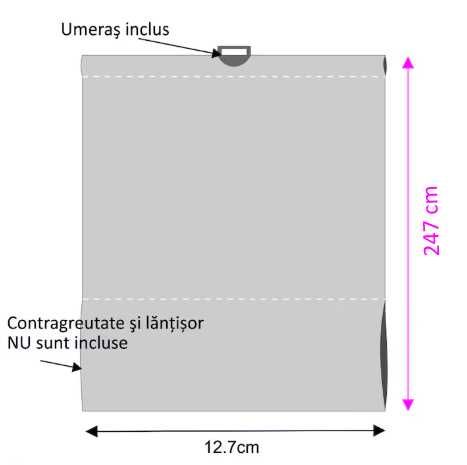 Lamele jaluzele verticale, verde turcuaz inchis, 17 bucati