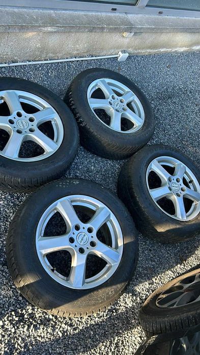 Лети джанти със зимни гуми 16"5x112 за VW и други.