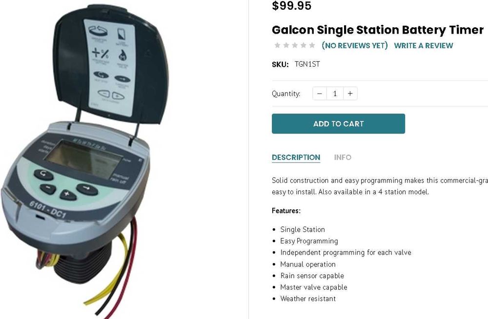 Set Controller, programator si electrovana, valva, irigatie, Galcon