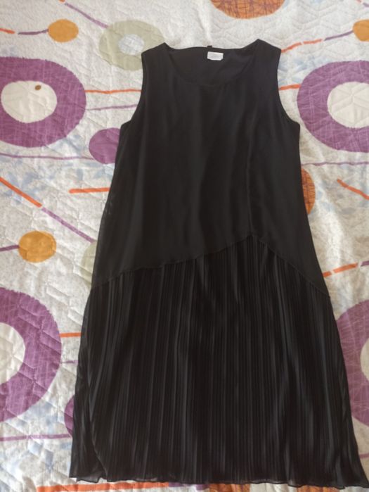 Дамска рокля от черен шифон