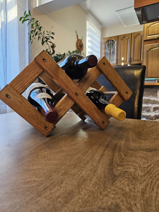 Дървен стелаж за вино #2