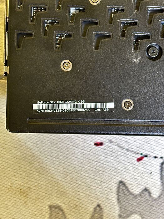 Видеокарта  GeForce 1060 GAMING x 6Gb