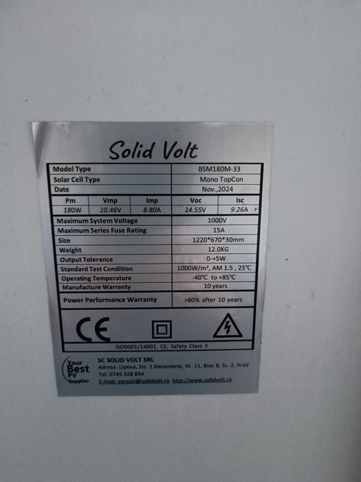 Sistem fotovoltaic off grid de 5kw cu baterii stocare de 5kw.Pret 5000 ron fix