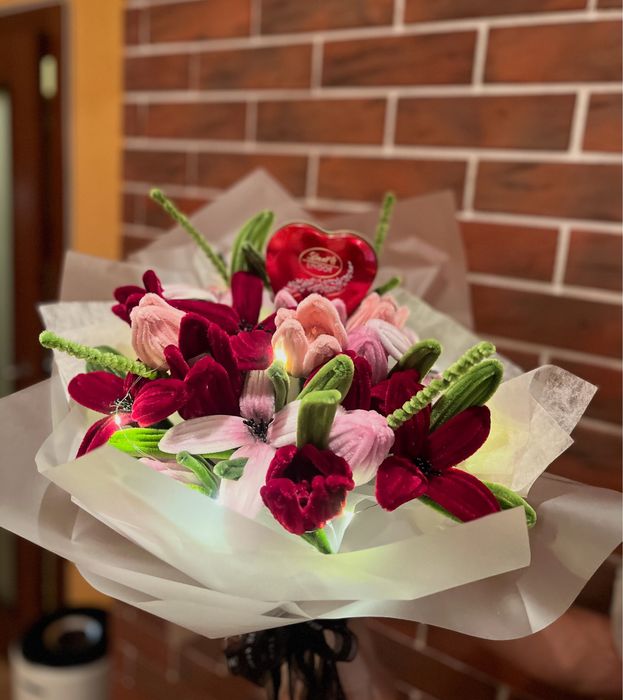 Букети от плюшени телчета