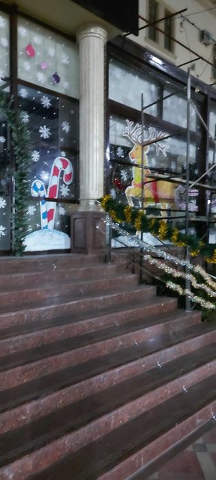 Yangi yil oynaga rasm chizamiz Rassom Рисовать Новый год окно Художник