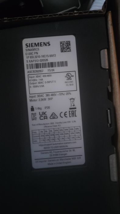 Convertizor frecventa Siemens-7,5. Kw1,5 kw-1,1kw-0,75kw-