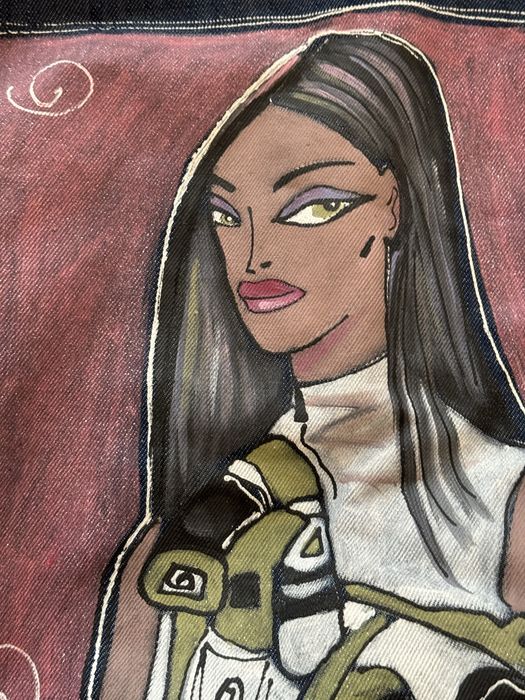 Дънкова чанта с цип