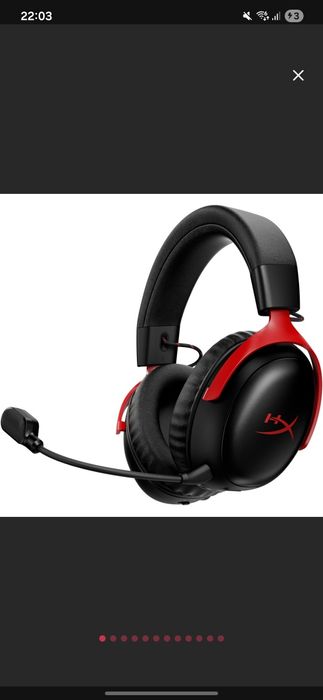 HyperX Cloud III 3 S Wireless Roșu-Negru