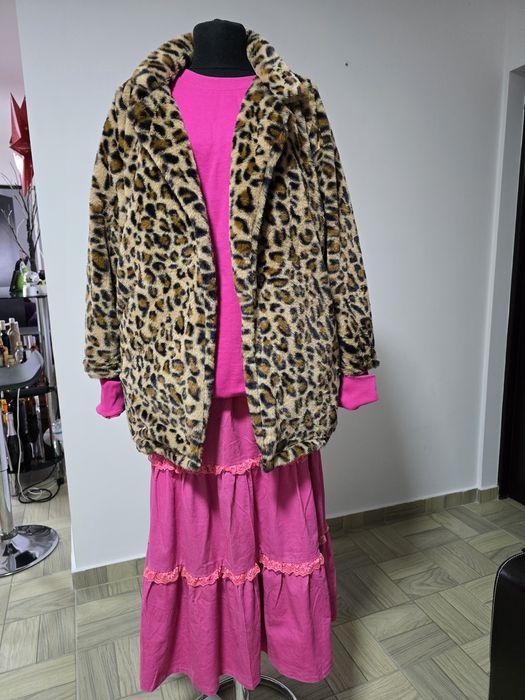 Hanorac fucsia, model din bumbac premium
