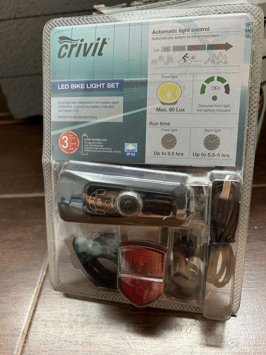 Stop spate LED Crivit pentru bicicletă (cu acumulator)