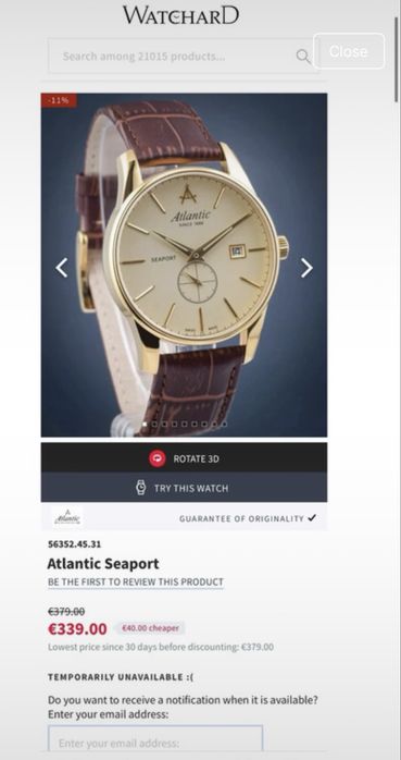 Atlantic Seaport watch