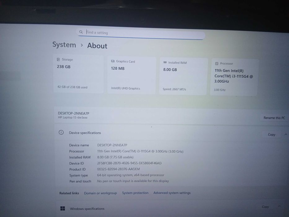Vand laptop HP 15dw