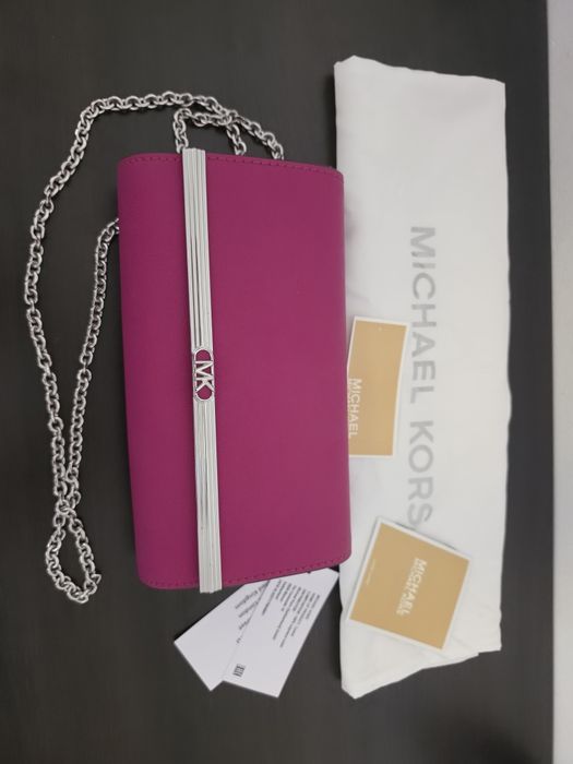 Plic Michael kors roz, piele naturală