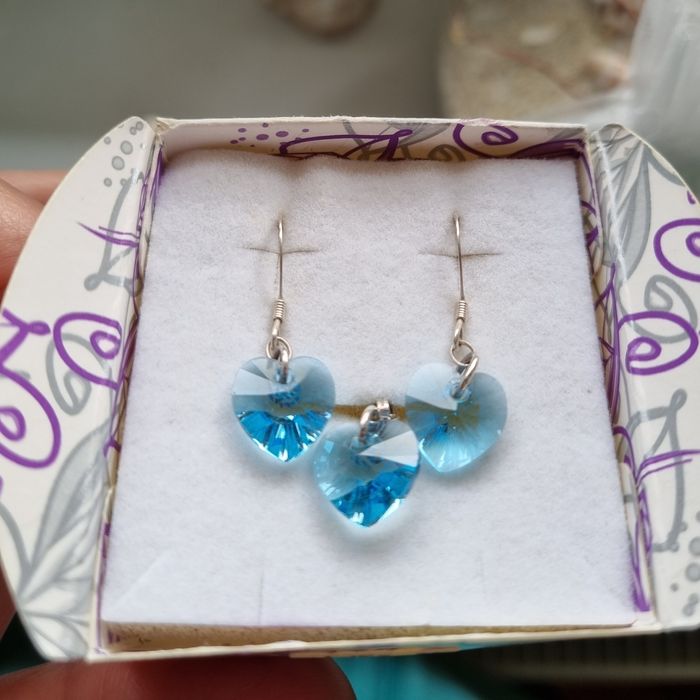 Set argint 925 cercei si pandantiv