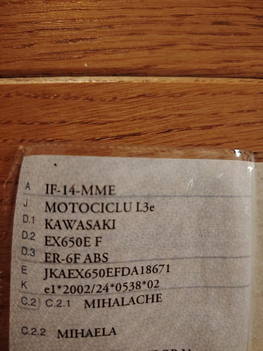 Kawasaki ER-6F 650 ABS 2014