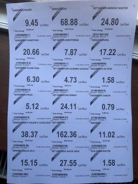 Piese Auto vechi Dacia,Matiz, Tico 1300,Papuc Cielo