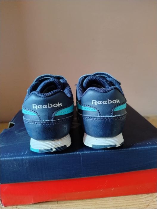 Reebok Royal CLJOG 2.0 KC – Тъмносини с тюркоазени ленти Детски марато