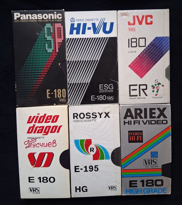 ЛОТ Стари Работещи Видеокасети VHS  Филми  24 Броя