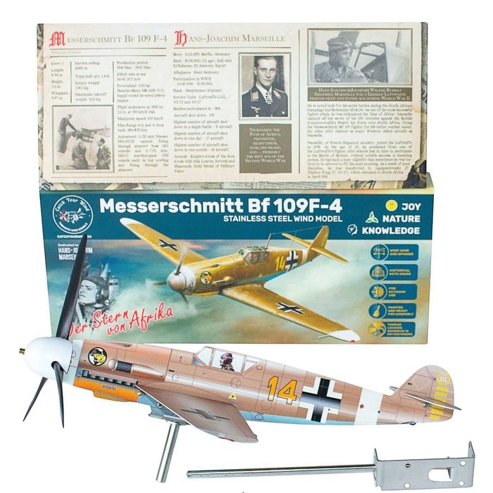 Месершмит Bf109 Инокс Ветропоказател с посоки и история, ръчна работа