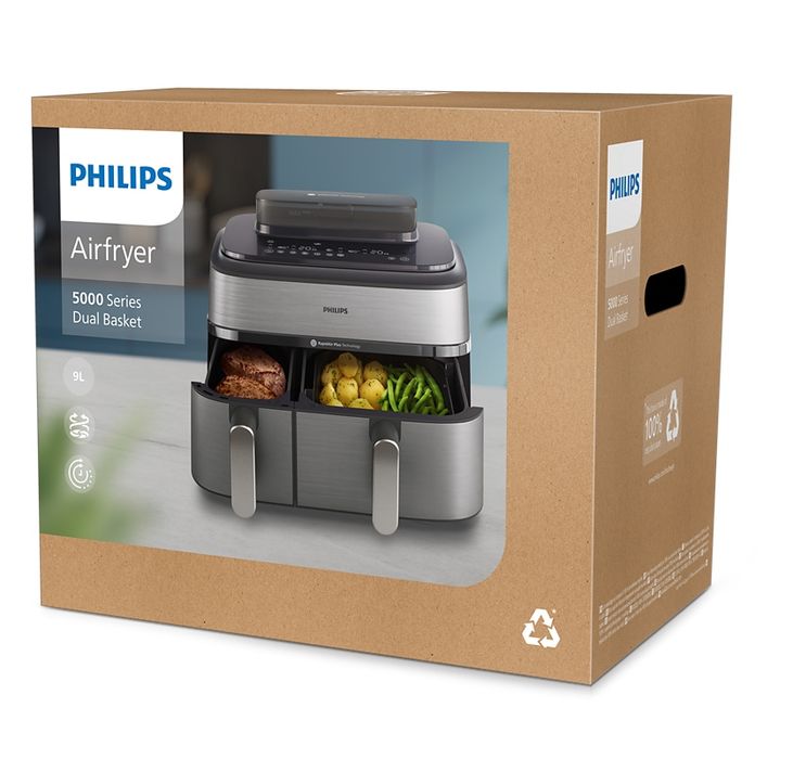 Philips NA555  9 л Аэрогриль с двумя корзинами