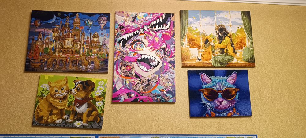 Картины раскрашенные