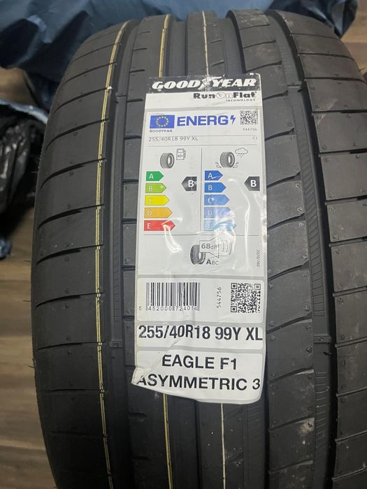 Set Jante Japan Racing JR28 18" 9.5J Concave + 4 Anvelope Goodyear NOI