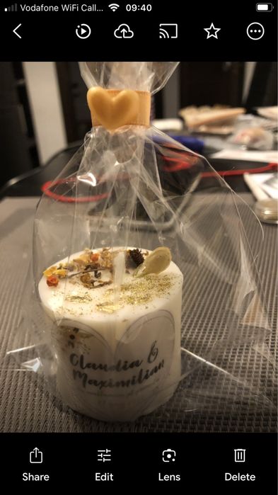 Marturii nunta tip lumanare