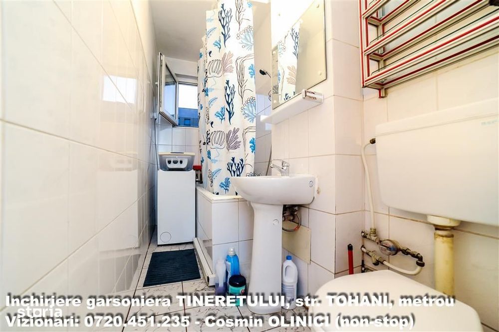 Inchiriere garsoniera TINERETULUI (Tohani), dec., metrou, pet friendly