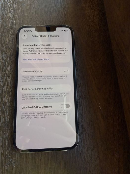 iPhone 13 Pro 256GB, 77% Battery