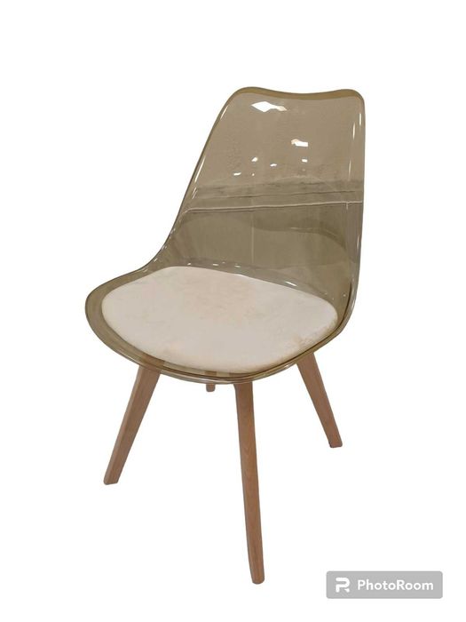 Стол Верона капучино кристал/седалка кадифе