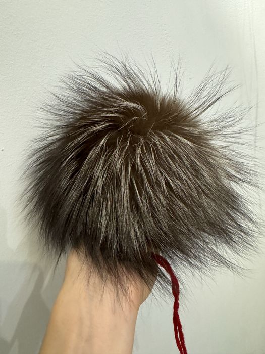 Помпон мех чернобурка