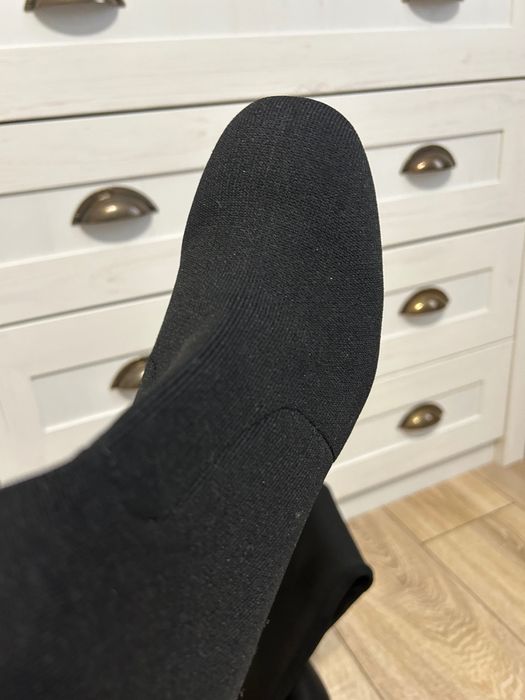 Cizme material textil Bershka