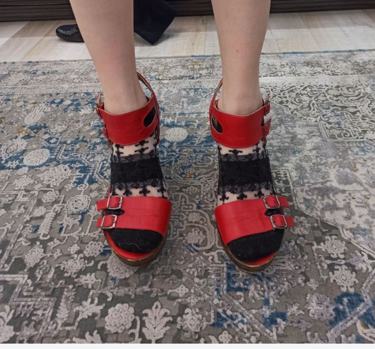 Сабо женские кожаные